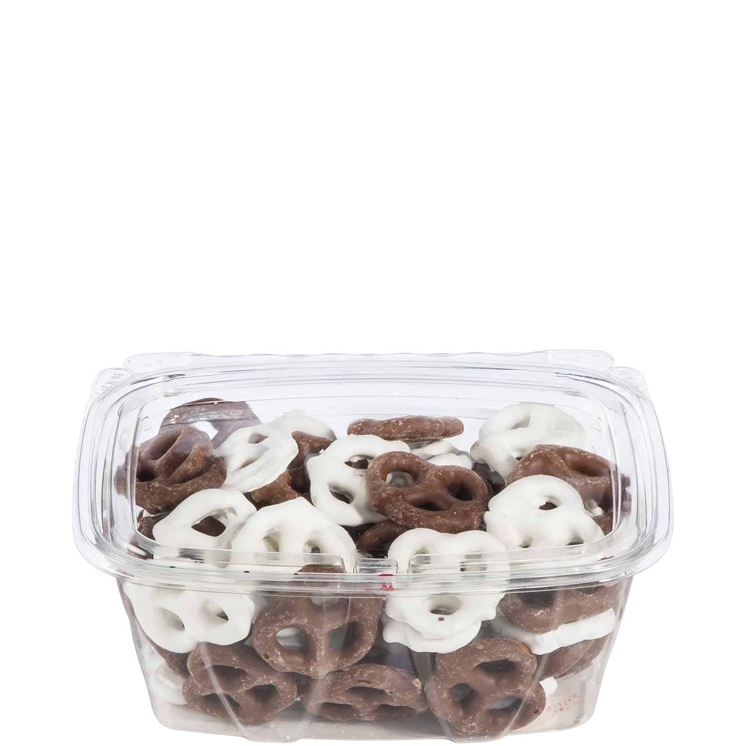 DART CH35DEF 35 oz Tamper-Resistant Clear Hinged Container with Flat Lid (Pack of 200)