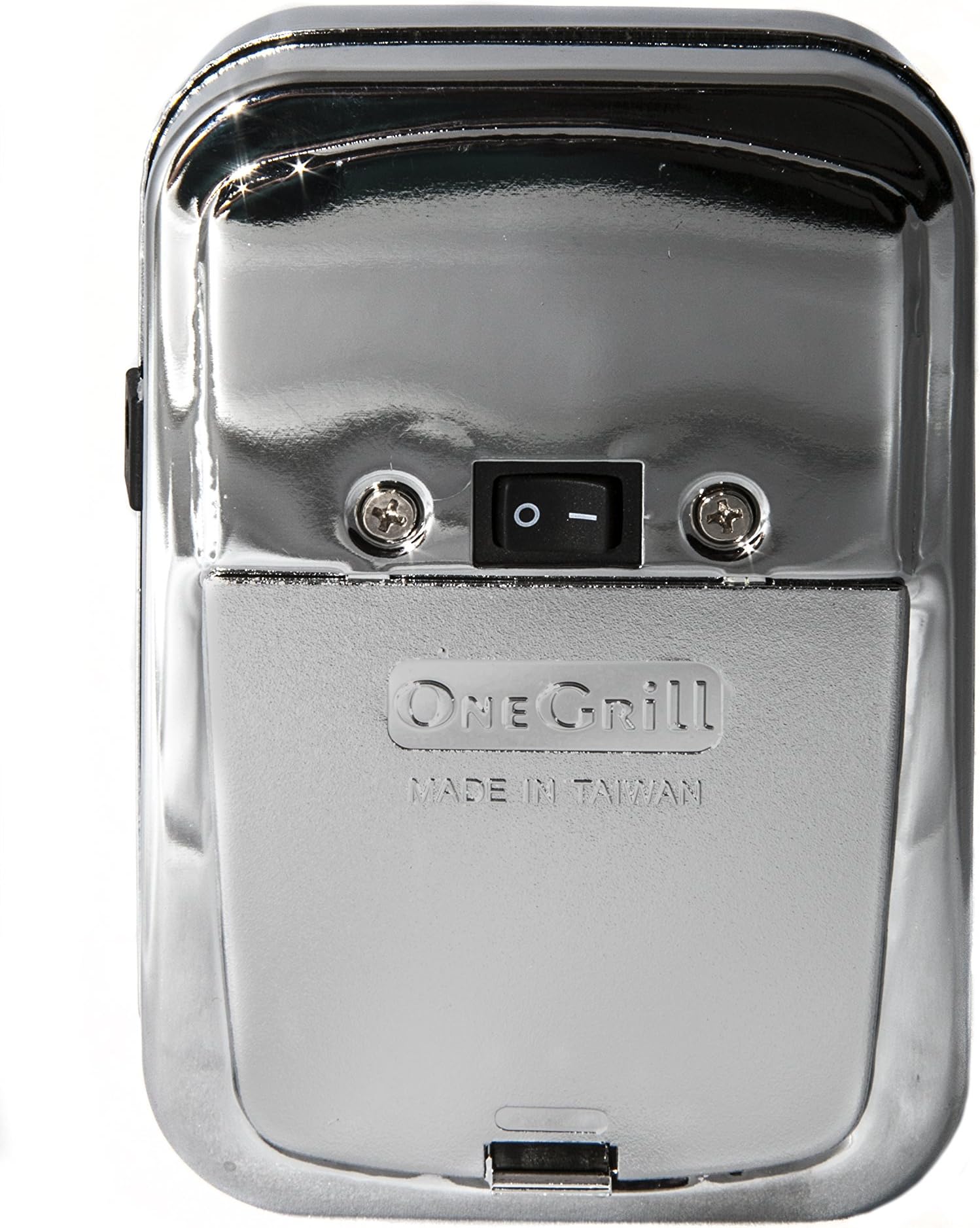 OneGrill Cordless Grill Rotisserie Motor-25 lb (Without AC Adapter, Chrome Steel)