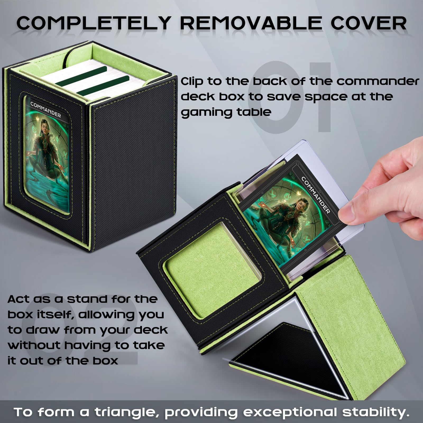 ZLCA MTG Deck Box with Commander Window Display - Image 4