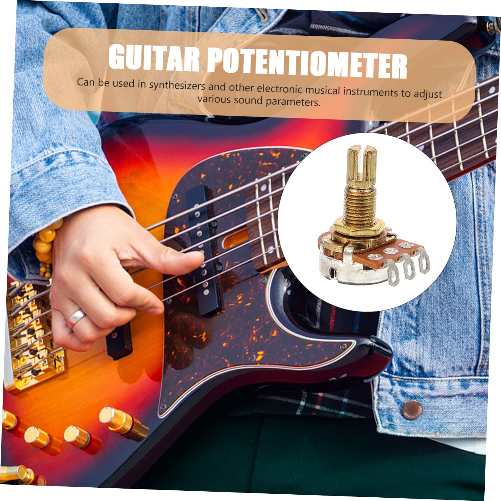 Toyvian 40 potencjometr gitarowy metalowa gitara części i akcesoria do gitar gitary akcesoria gitarowe dla dorosłych zestaw potencjometrów audio elektroniczny Składnik Pakiet