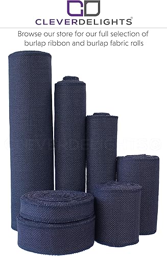 Miniatura 8 de CleverDelights Cinta de arpillera roja de 2 pulgadas, borde terminado, 25 yardas, tela de arpillera de yute