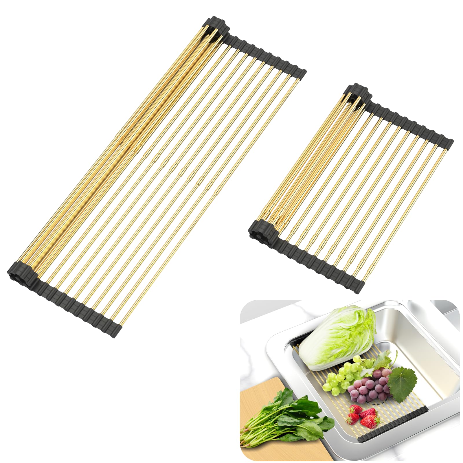 ARAINY Expandable Large Draining Rack