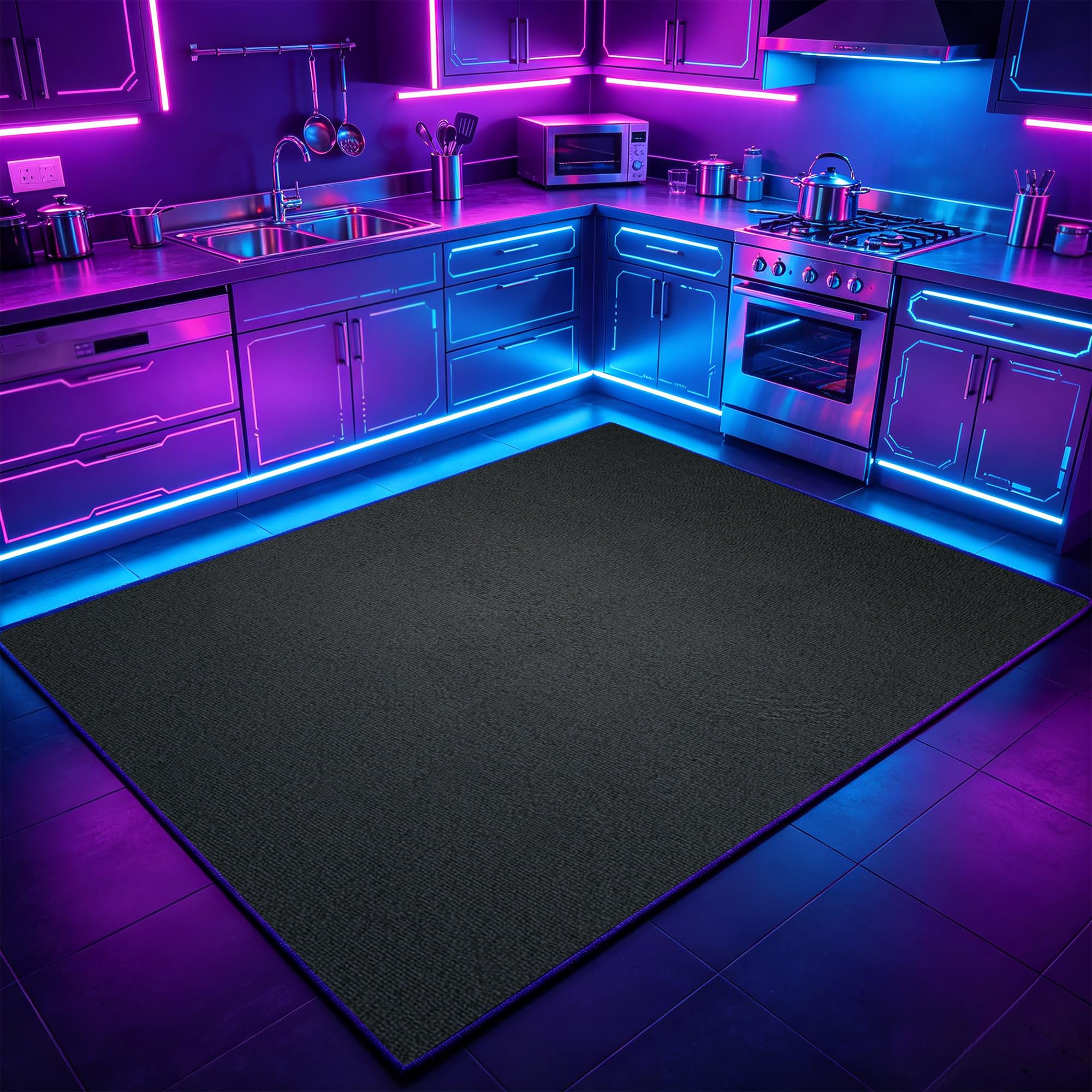 Tappeto Camera da Letto Ragazzo Bambini, Decorative Accessori Stanza Gaming, Antiscivolo, Tappeto Zone Game 3D, Adatto per Scrivania E Sedia da Gaming - 110x160cm/43.31x62.99inch
