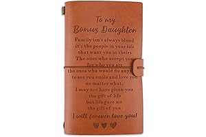 Thoughtful and Unique Bonus Daughter Gift: Leather Journal for Cherished Memories