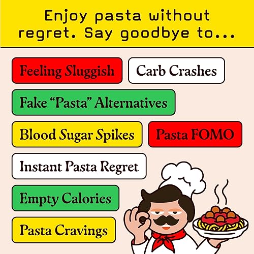 Miniatura 6 de Pete's Pasta Paquete variado de 8 onzas  Espaguetis, Lingüino, Fettuccine  0.27 oz de pasta baja en carbohidratos, 0.60 oz de pasta alta en