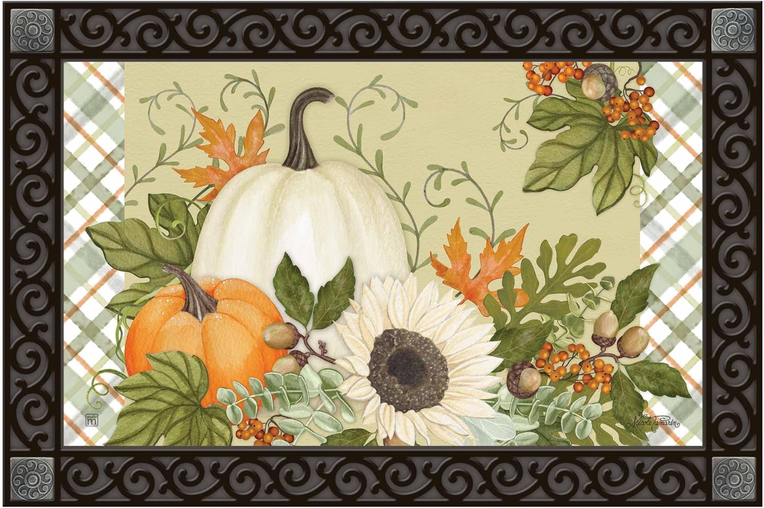 Studio M MatMates Farmhouse Fall Decorative Floor Mat