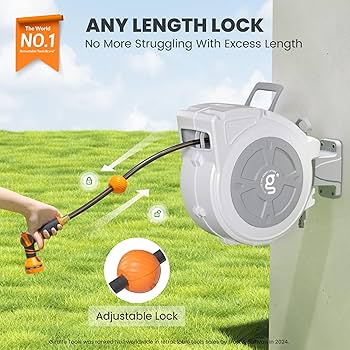 Amazon.com : Giraffe Tools Retractable Hose Reel 1/2