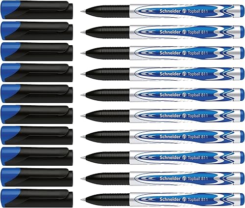 Schneider Topball 811 Stylo roller à pointe conique 0,5 mm, rechargeable, encre 