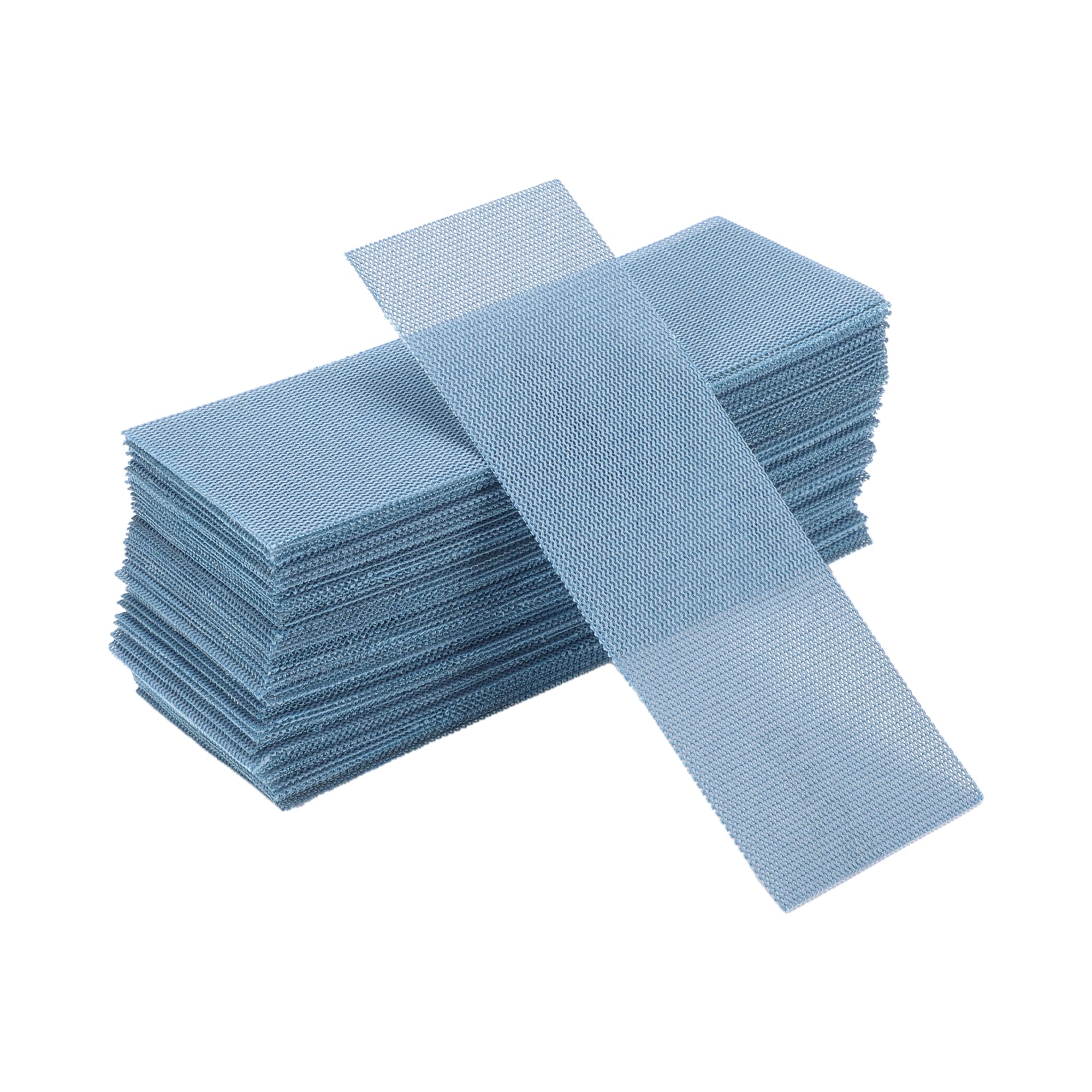 HEROFFIX 50 Pcs Sanding Discs Wet Dry Waterproof Hook&Loop Sandpaper for Woodworking Automotive Refinishing 2.76Inch x 7.8Inch 240 Grit Blue Ceramic Abrasive