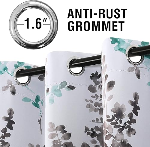 Miniatura 3 de H.VERSAILTEX Cortinas opacas con ojales (2 paneles, 52 pulgadas de ancho x 84 pulgadas de largo) paquete de cortinas opacas ajustables con lazo (1