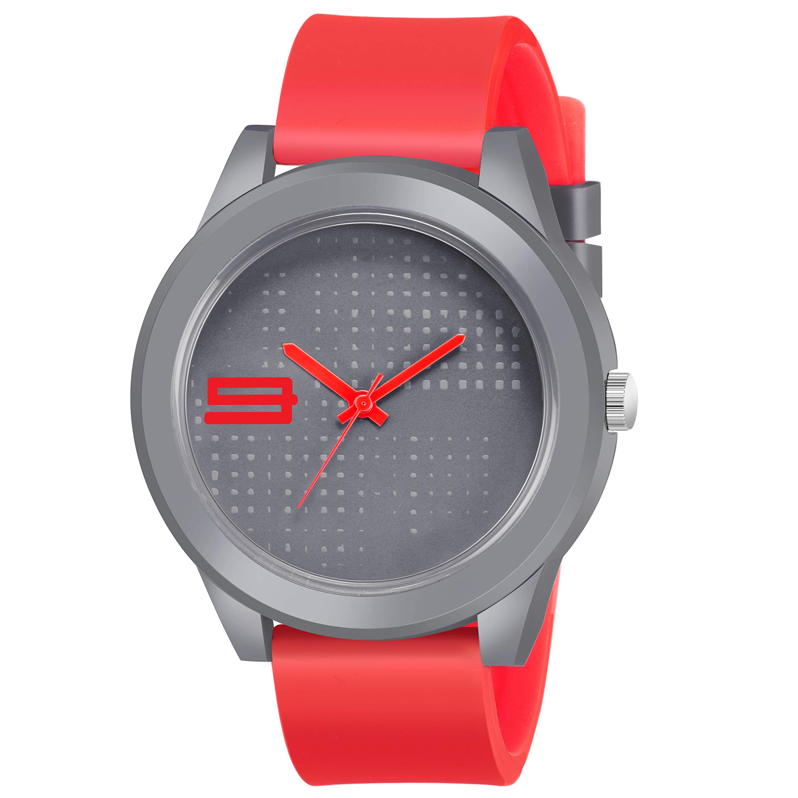 S9-Sports Designer Multicolored Analogue Watch for Boys and Men (Red-Grey) (B08VNDLWF8) Amazon Price History, Amazon Price Tracker