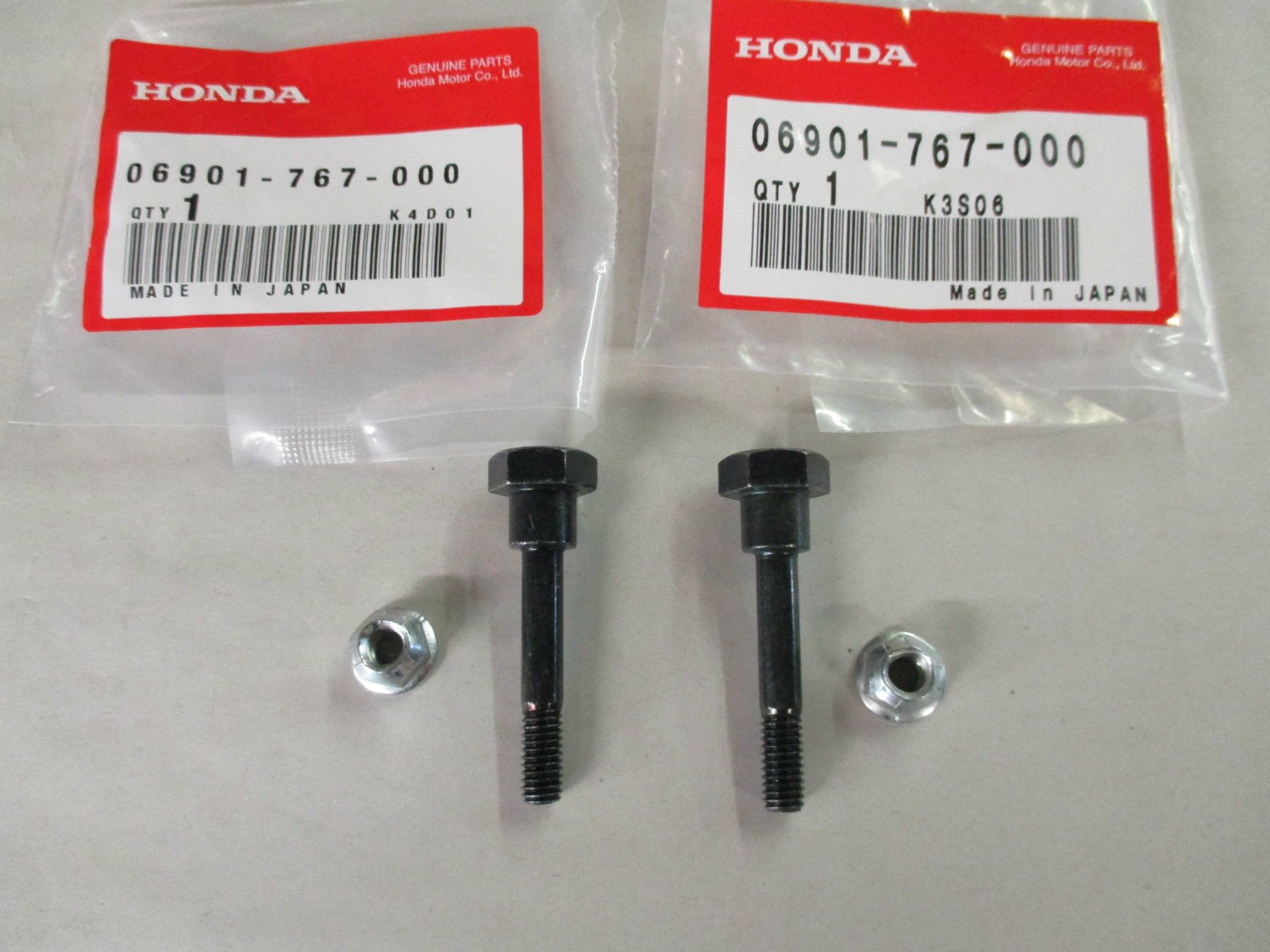Honda 2 Pack Genuine 06901-767-000 Snowblower Bolt Set Fits HS624K1 OEM