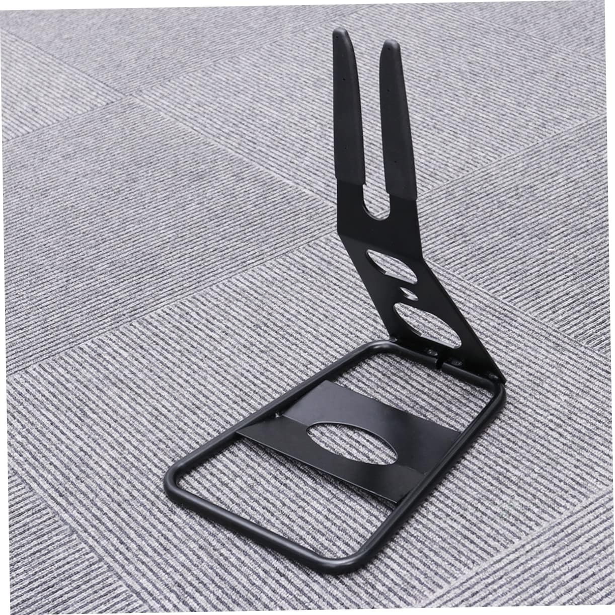 TOYANDONA Metal Floor Bike Stand Portable Arm Rack for Mountain Lightweight and Sturdy for Cycling Display and Repair for Garage and Outdoor Storage Black