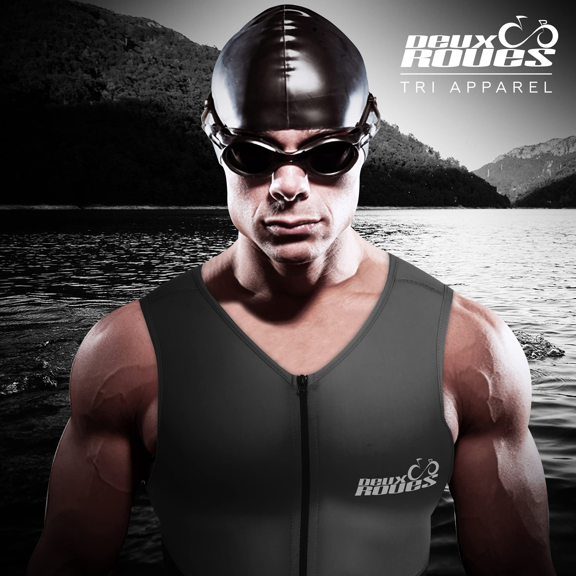 Traje de triatlón para hombre, de carreras, tri, ciclismo, sin mangas, cinturón de carreras