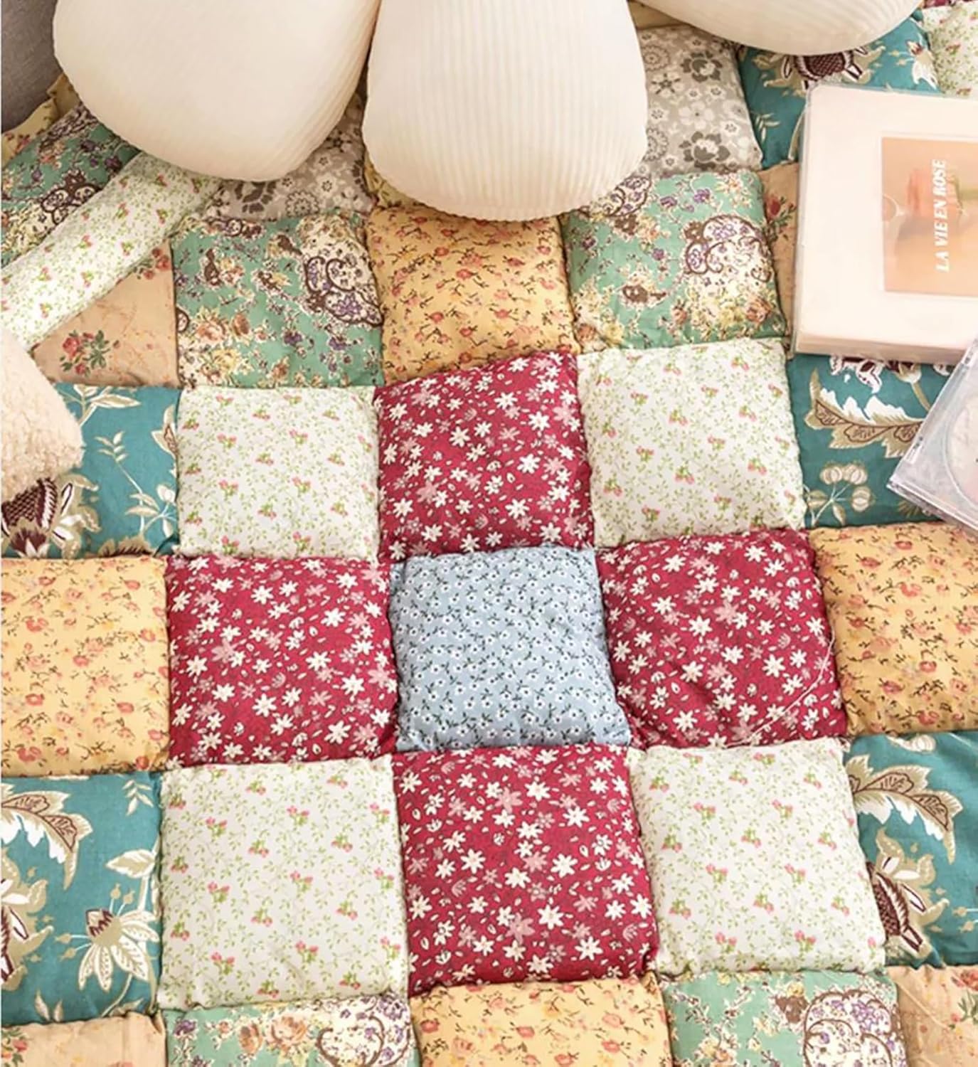 Dog Blankets for Large Dogs, Funnyfuzzy Cream-Coloured Large Plaid Square Pet Mat Bed Couch Cover, Dog Blankets for Large Dogs, Waterproof Blanket Dog Bed Cover Pet Blanket ( Color : A , Size : 70*210