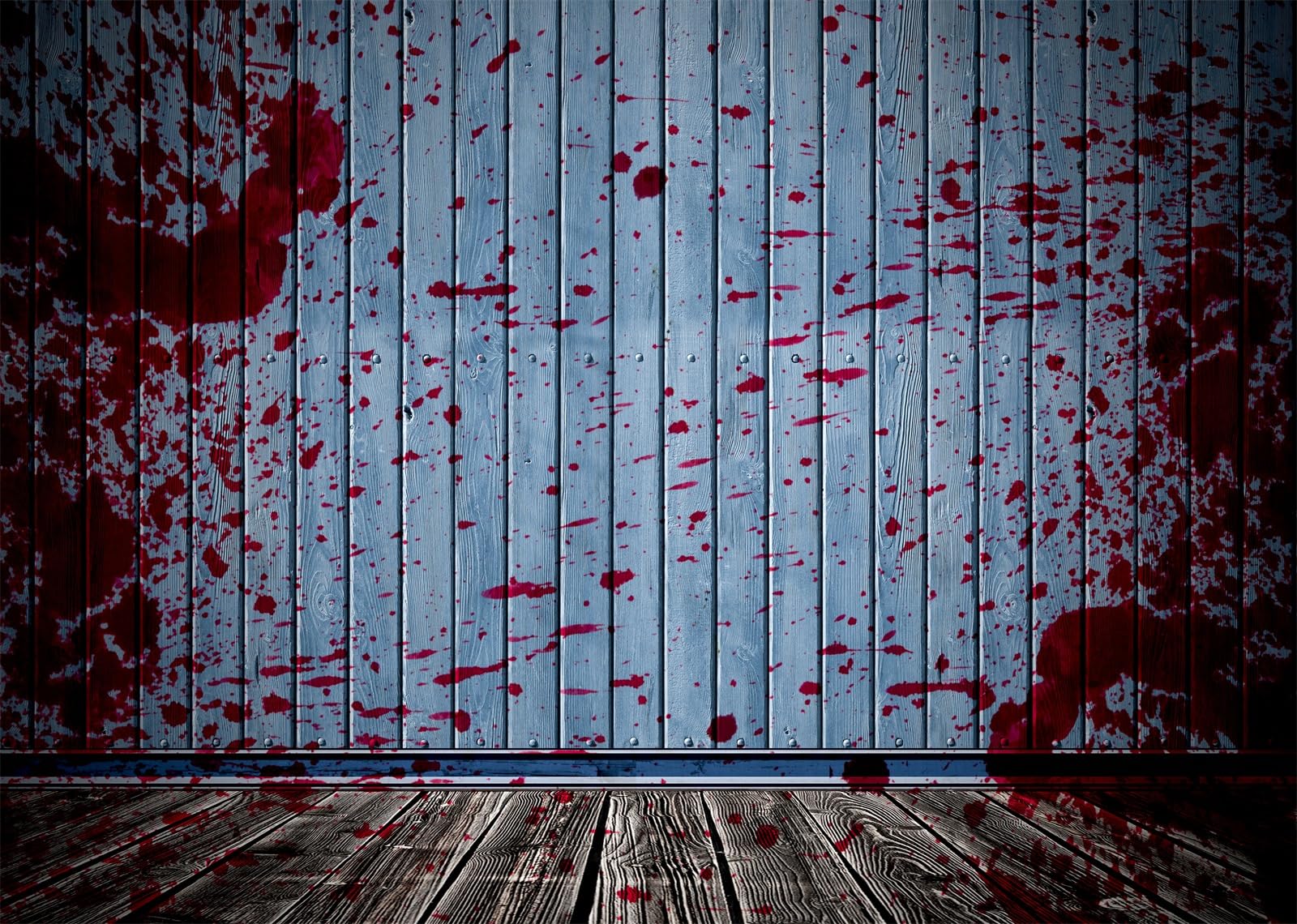 Toile De Fond Halloween : Projection D'éclaboussures De Sang Effrayante - Décoration Fête