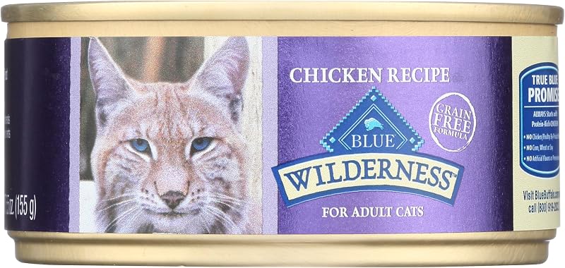 Ração úmida para gatos Blue Buffalo Wilderness Patê de Frango sem grãos, 156 g