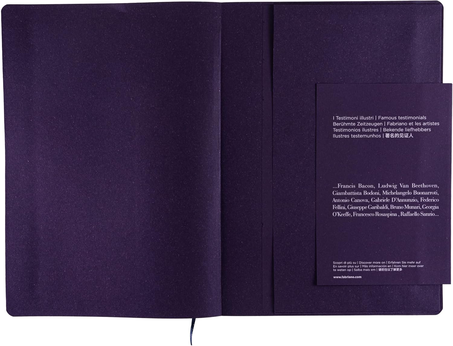 Fabriano Ecoqua Plus Stitch-Bound Notebook, 8.3" x 11.7", A4, Lined, Wine