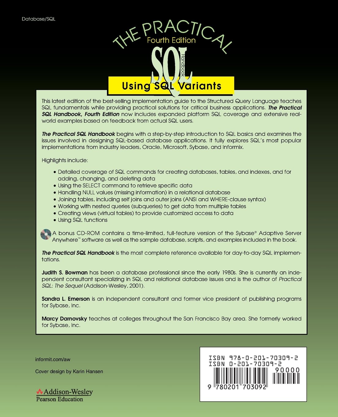 The Practical SQL Handbook: Using SQL Variants
