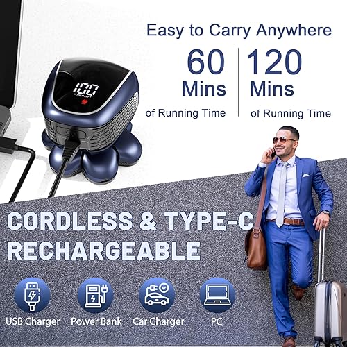 Miniatura 3 de Afeitadoras de cabeza para hombres calvos maquinilla de afeitar eléctrica 5 en 1 - Afeitado impermeable en seco y húmedo - Kit de aseo profesional