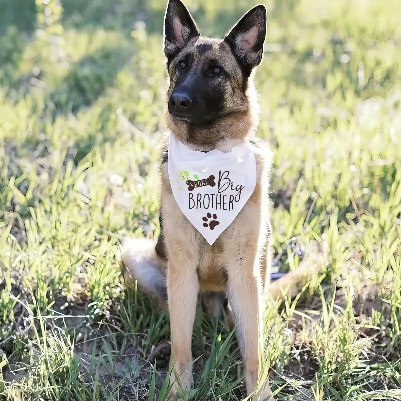 Bandana per Cani Triangolo in Cotone Bianco Lavabile Accessori per Animali Domestici