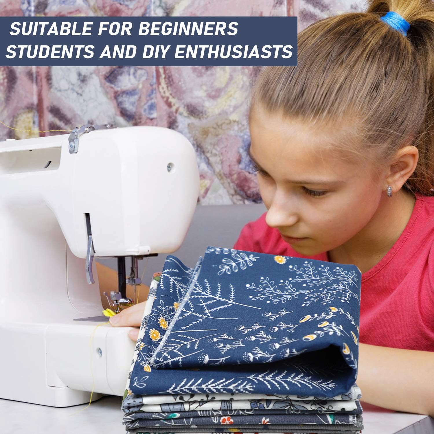 JOLIGAEA 8pcs DIY 100 Cotton Fabric Patchwork Squares, Each 50 x 50 cm