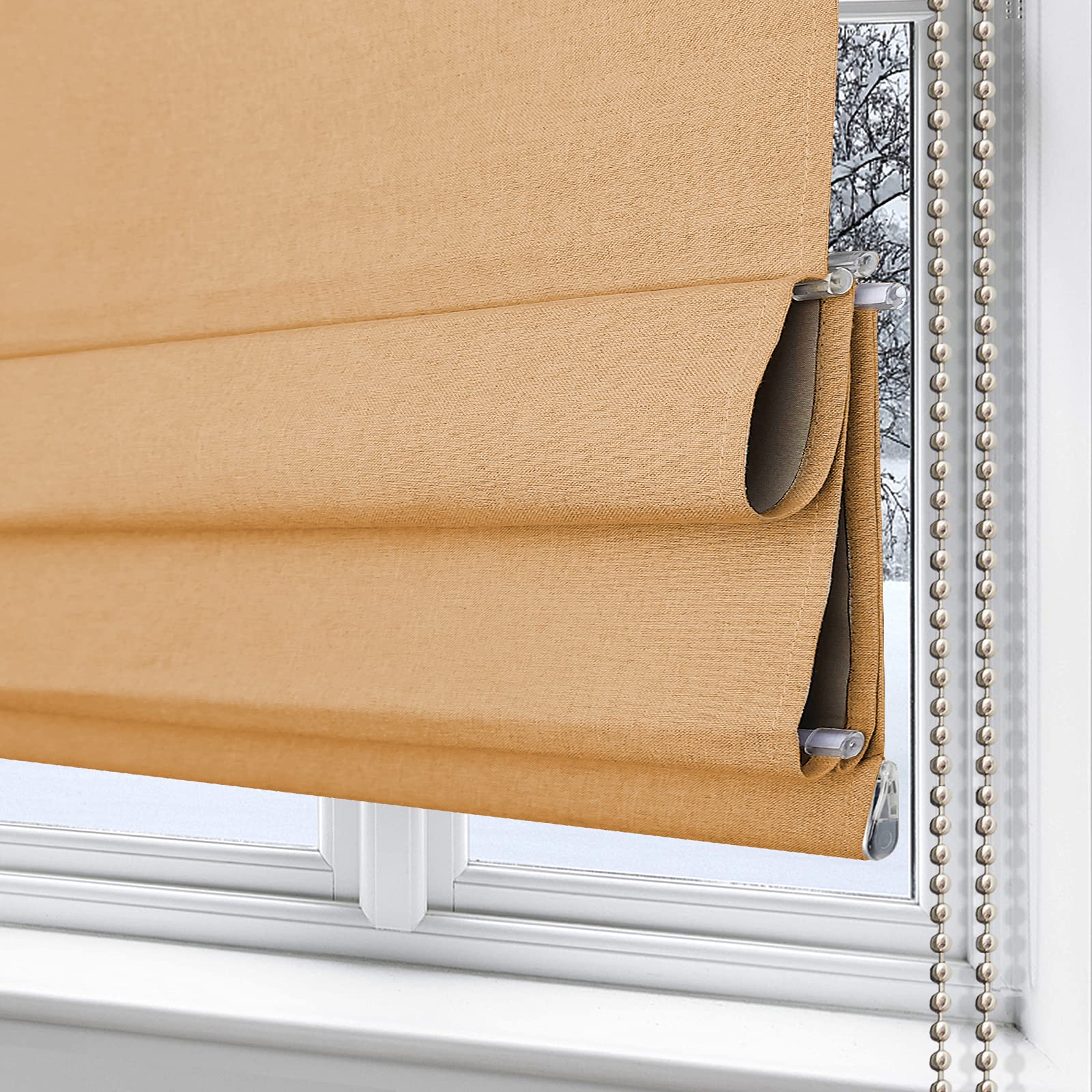 シェード　カーテン　オーダーメイド Amazon.co.jp: シェードカーテン カーテンローマンシェード ブラウン