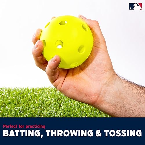 Miniatura 4 de Franklin Sports Bolas de plástico  MLB  Incluye 6 pelotas para práctica de bateo o juego de béisbol en el patio trasero  Pelotas de repuesto  Tamaño