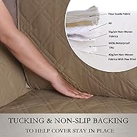 Vista 5 de Turquoize Funda para sofá impermeable para mascotas y niños, protector de muebles con parte trasera antideslizante, lavable a máquina.