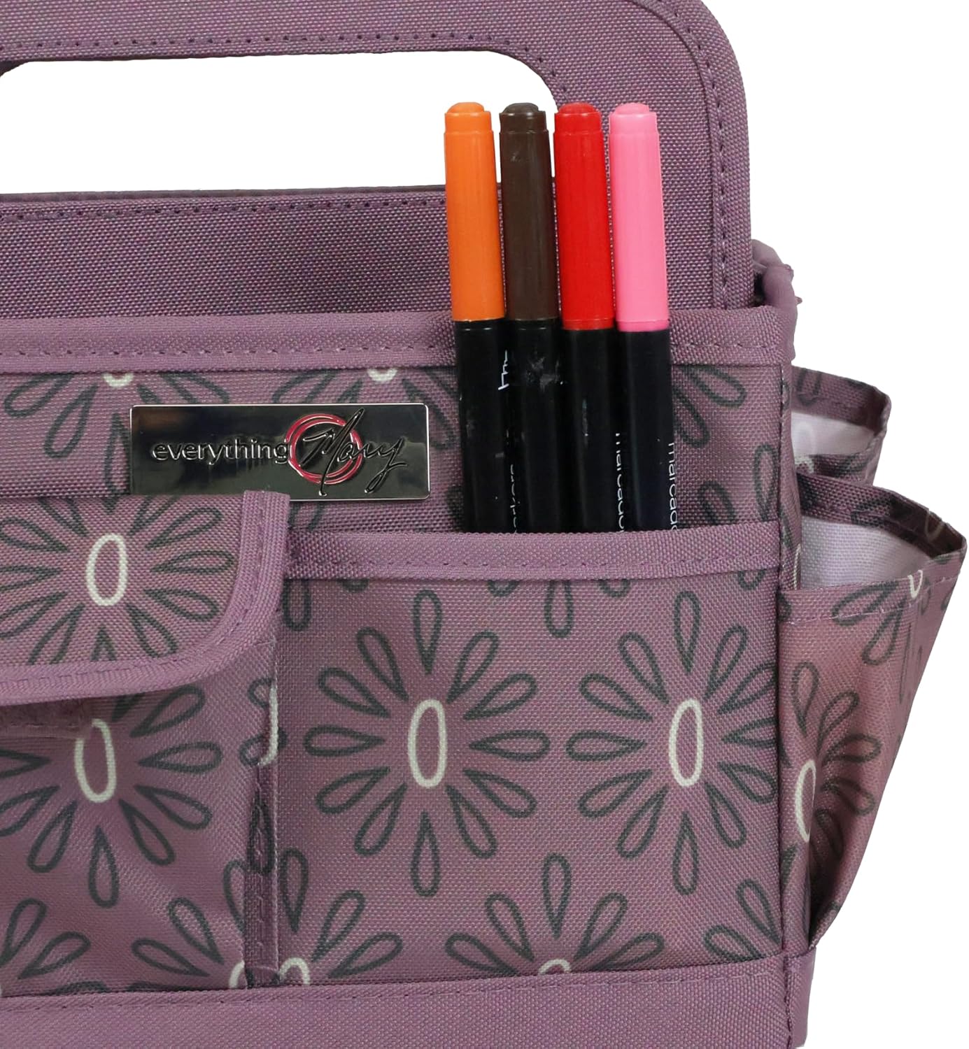 Everything Mary XXL Rolling Sewing Machine Bag & Desktop Organizer Tote – Spacious, Durable Storage with 4 Wheels & Multi-Pocket Caddy for Sewing, Craft, & Office Supplies - Image 9