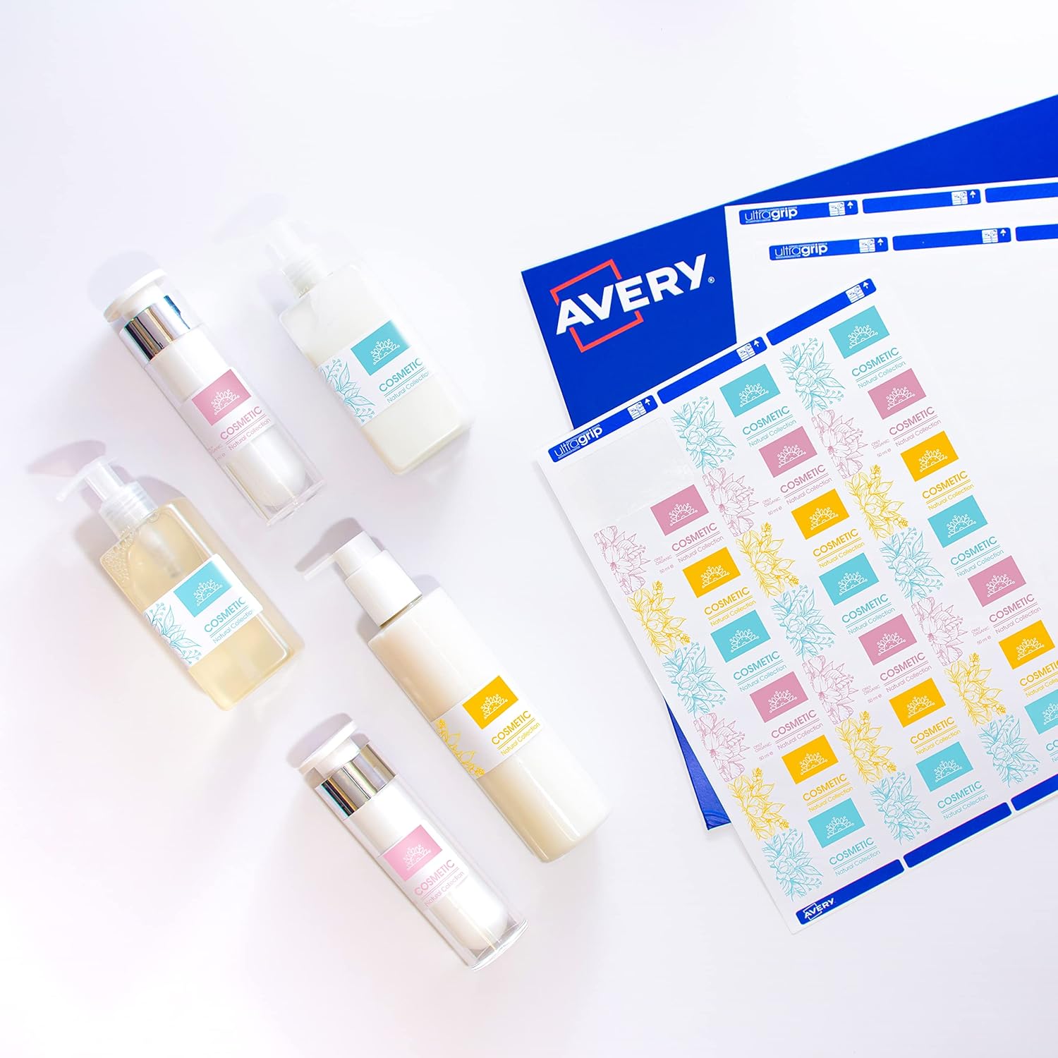 Avery Self Adhesive Address Mailing Labels, Laser Printers, 21 Labels Per A4 Sheet, 210 Labels, UltraGrip (L7160), White