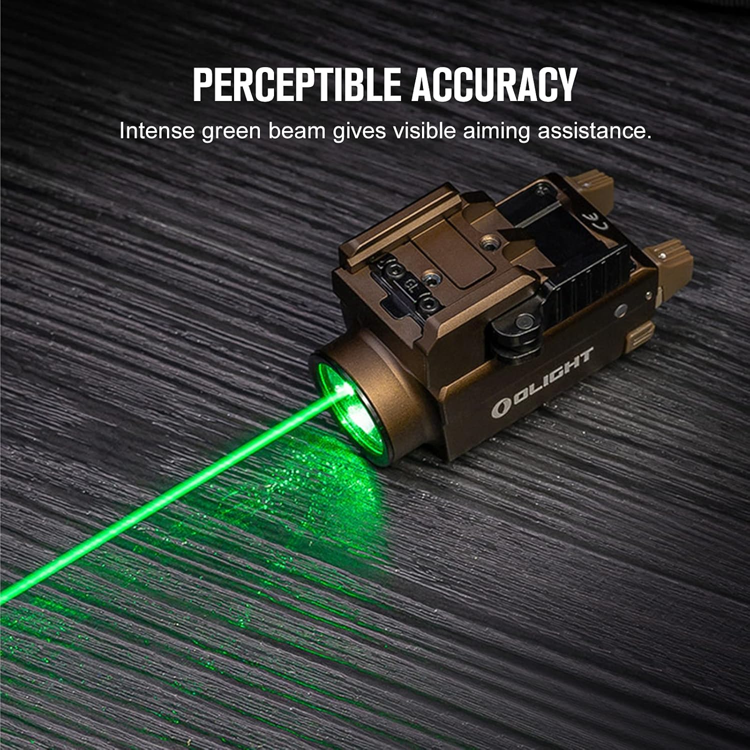 OLIGHT Baldr S 800 Lumens Compact Rail Mount Weaponlight with Green Beam & Walker's Razor Slim Folding Electronic Ear Protection with Sound Activated 23dB Noise Reduction