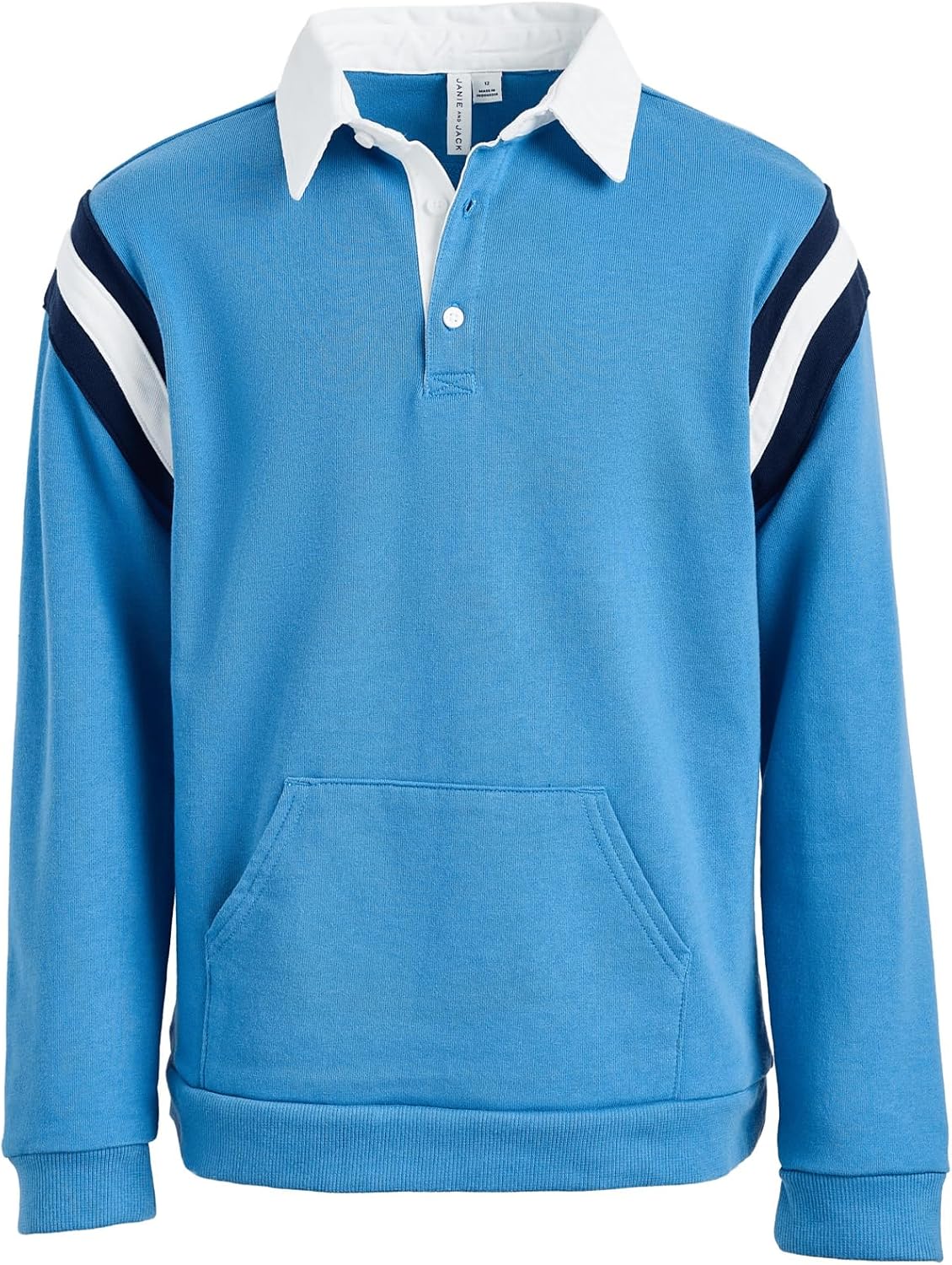 Janie and Jack Pieced Polo Sweatshirt (Toddler/Little Kid/Big Kid)
