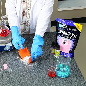 PIG Chemical Cleanup Kit - for Small Laboratory Spills - 9.25 L x 4 W x 13 H - PM50002