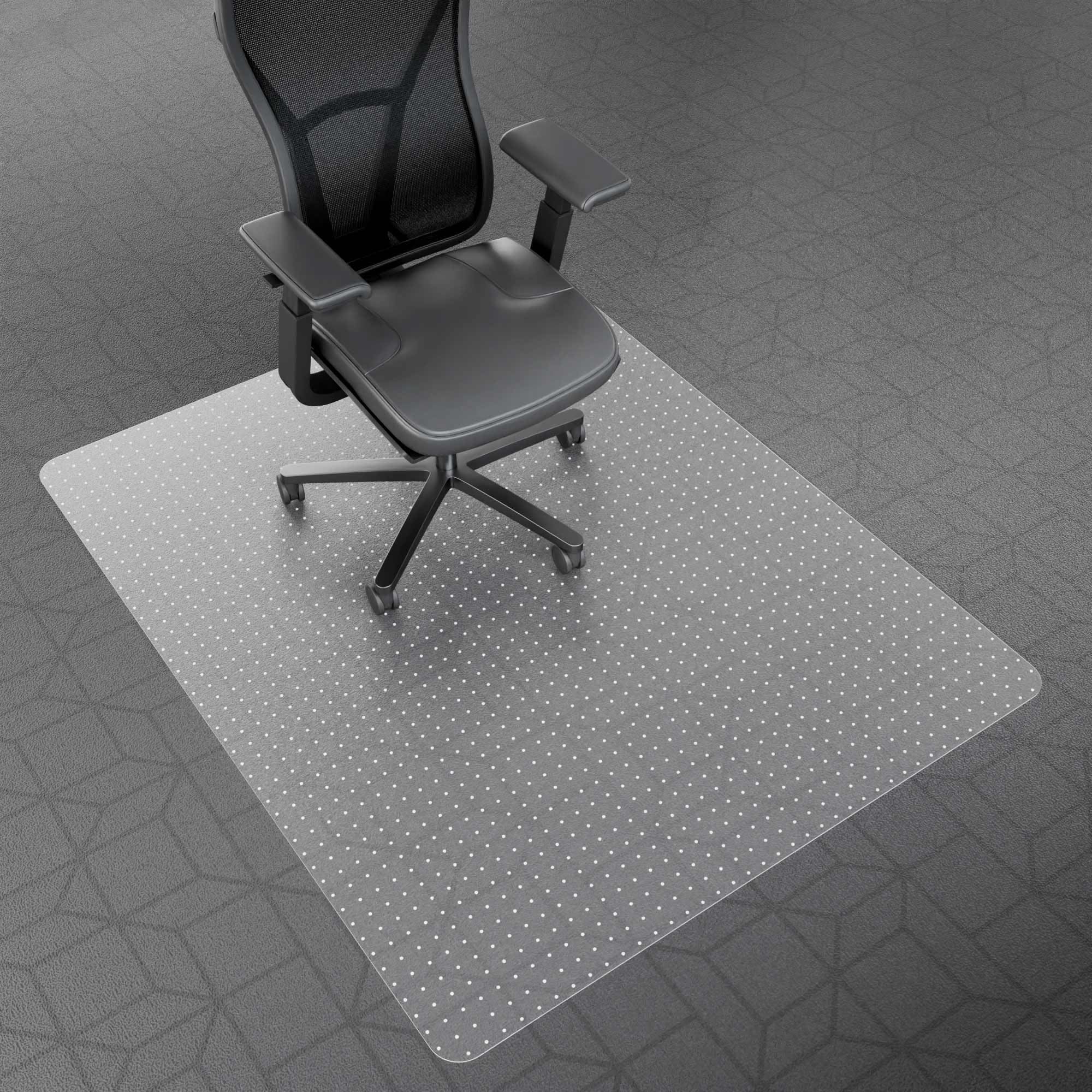 Office Chair Mat for Carpet - 60" x 48", Desk Floor Mat for Rolling Chairs, Clear Plastic Chair Mat, Easy Glide, Under Desk Carpet Protector for Home and Office Use