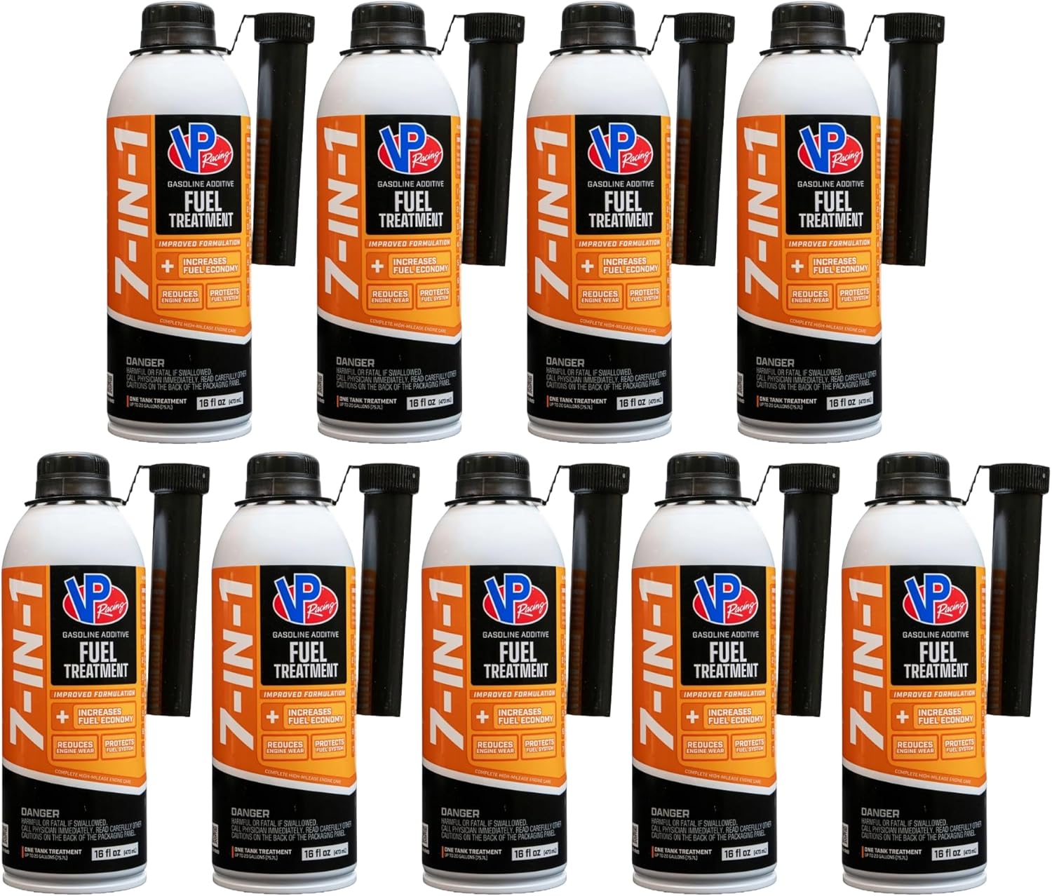 VP Racing 2848 Madditive 7-in-1 Fuel Treatment, 16 Ounce Can - Gas Additive for Cars, Trucks, SUVs, Motorcycles & Any 2-Cycle or 4-Cycle Gas Engine, 9 Pack