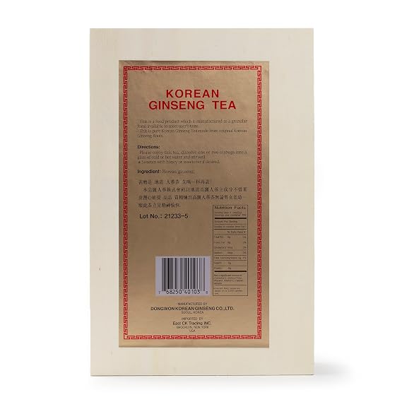 DONGWON Instant Korean Ginseng Tea, 100 Sachets - Healthy Drink, Energy-Boosting, Heavy Antioxidants