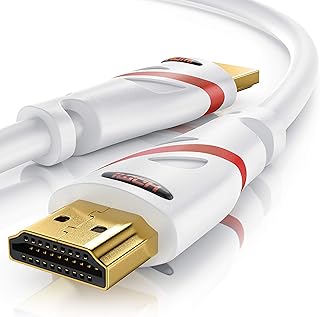 CSL - 8k HDMI Kabel 2.1 3m Meter - 8K @ 60Hz 4K @ 120Hz mit DSC - 48 Gbit/s - HDMI 2.1 2.0a 2.0b - 3D - Highspeed - HDTV -...
