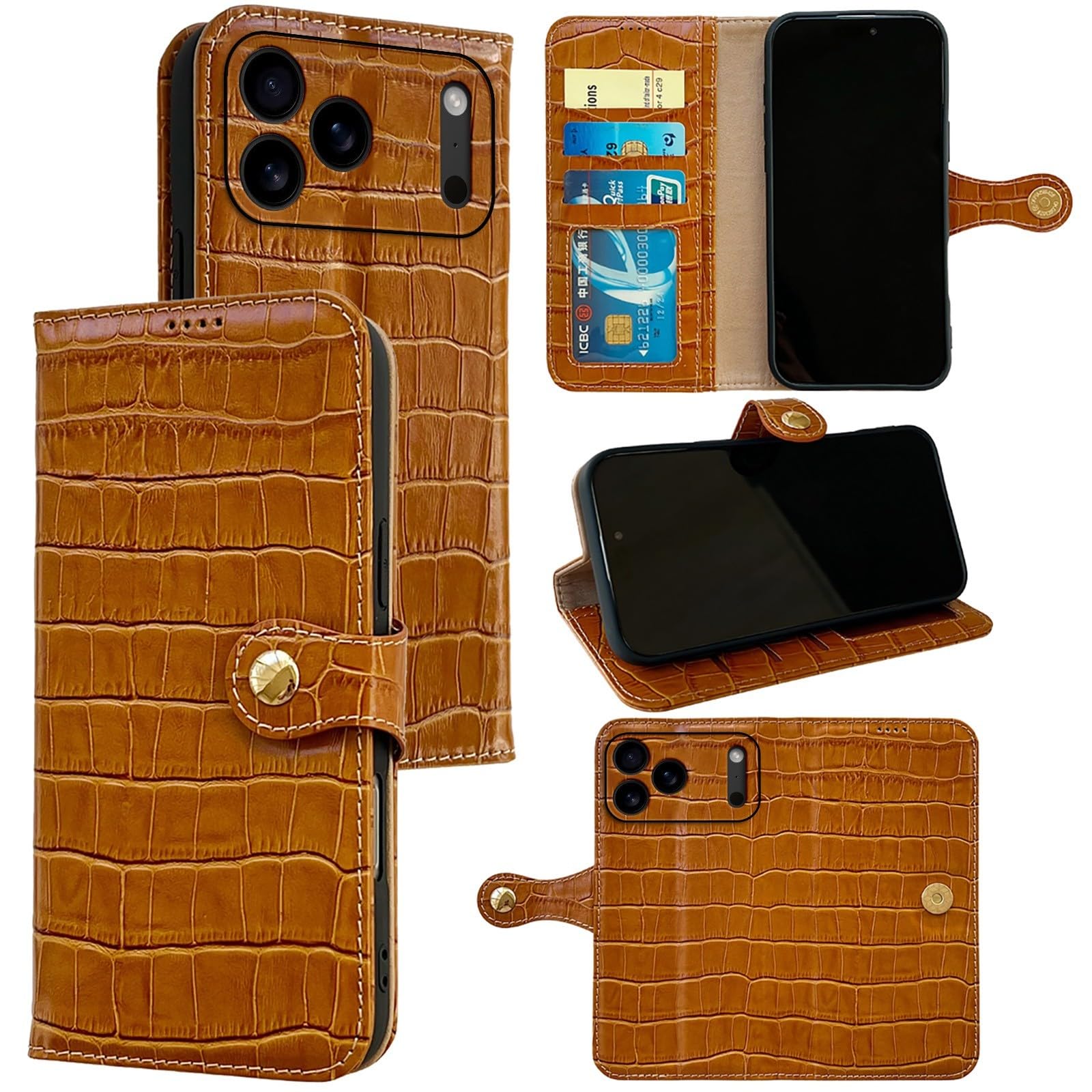 Étui pour iPhone 17 Air en cuir marron l'authenticité d'une housse - 8