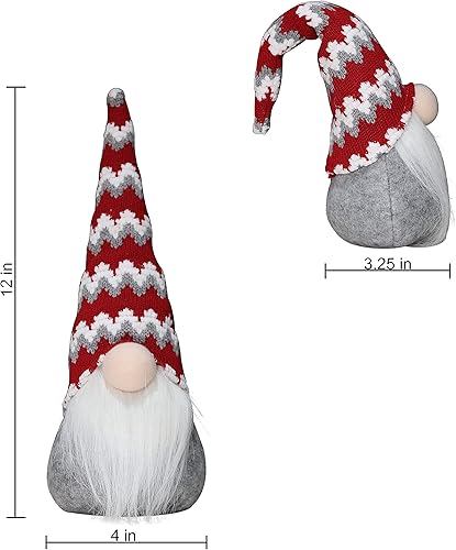 Miniatura 5 de Decoraciones de peluche de gnomos de Navidad, juego de 3 gnomos suecos hechos a mano, gnomos escandinavos de Papá Noel, elfo para vacaciones,