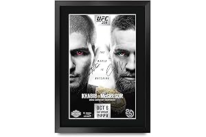 HWC Trading UFC 229 Fight Khabib Nurmagomedov vs Conor McGregor Framed Gifts Picture