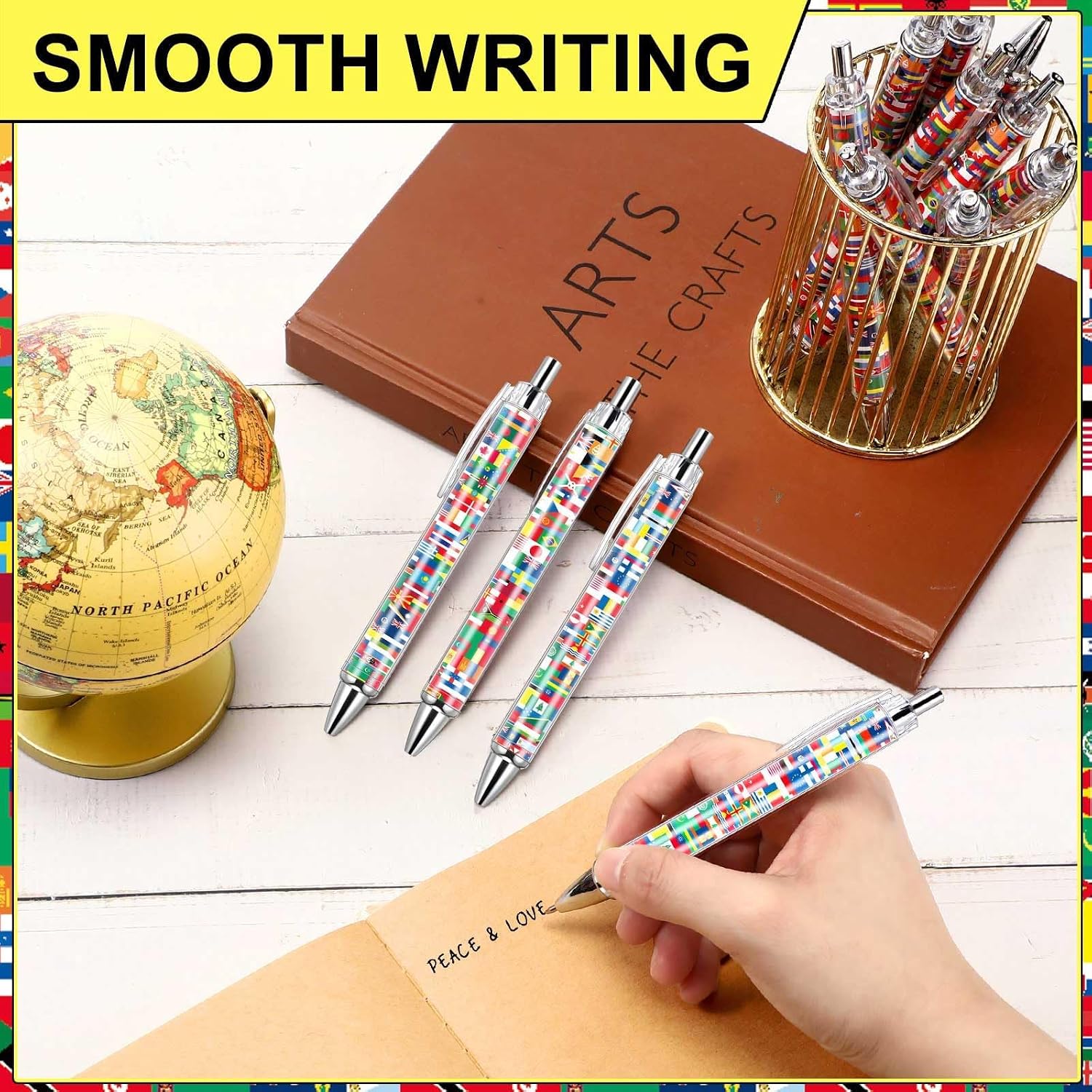 12 Pcs 2026 Soccer International Flag Pens Pens World image 5