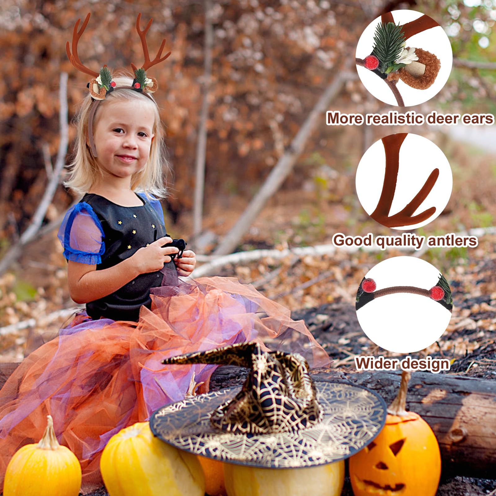BOXOB Reindeer Antlers Headband - Image 3