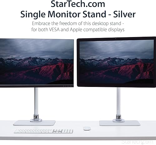 Miniatura 2 de StarTech. com Soporte para monitor único, ajustable, compatible con pantallas Thunderbolt UHD, iMac y Apple de 12" a 34" (30.9lb14kg), Soporte de