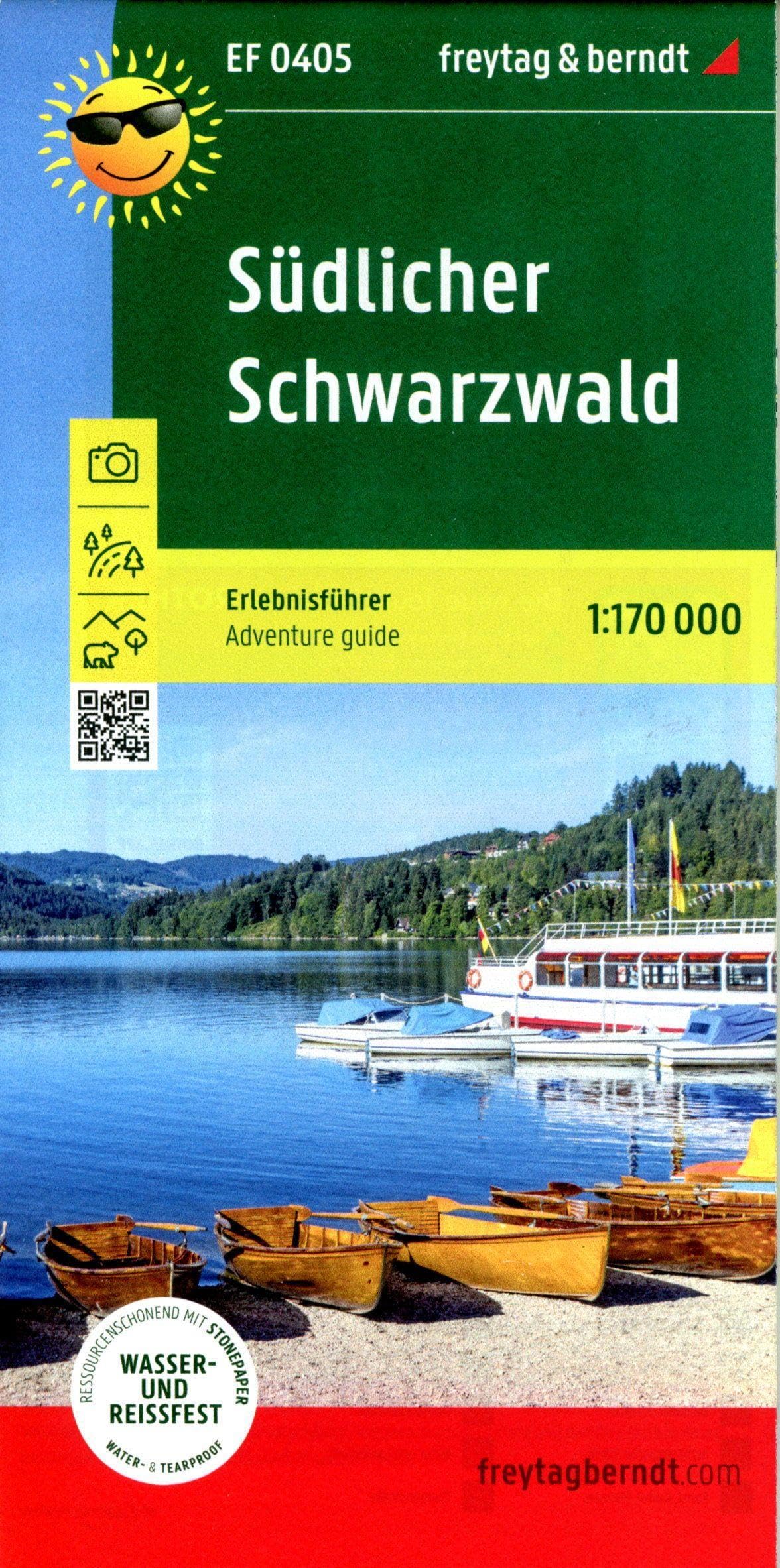 Southern Black Forest, adventure guide 1:170,000: Freizeitkarte mit touristischen Infos auf Rückseite, wasserfest und reißfest