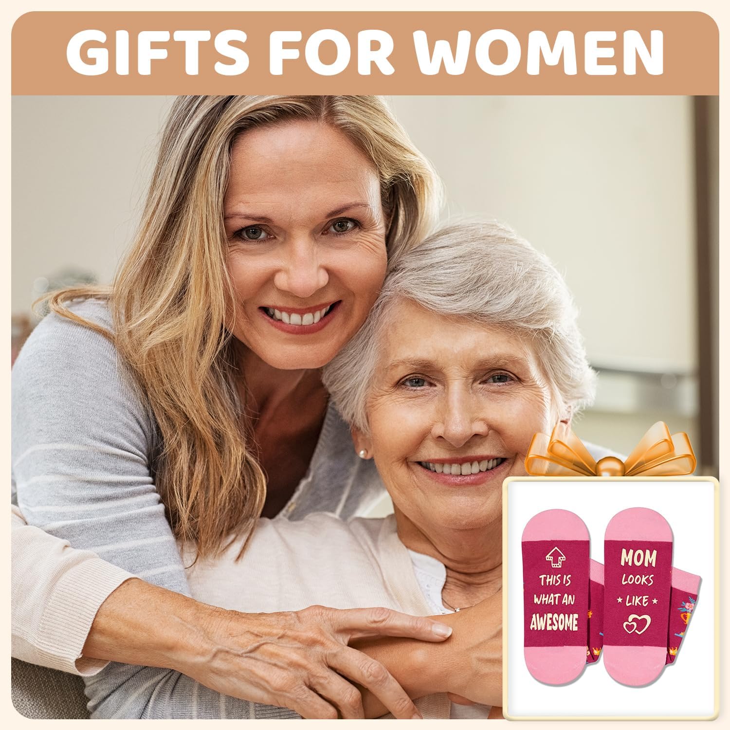 HAPPYPOP Mothers Day Gifts Socks - Gifts for Mom Aunt, Mother Auntie Socks - Image 6