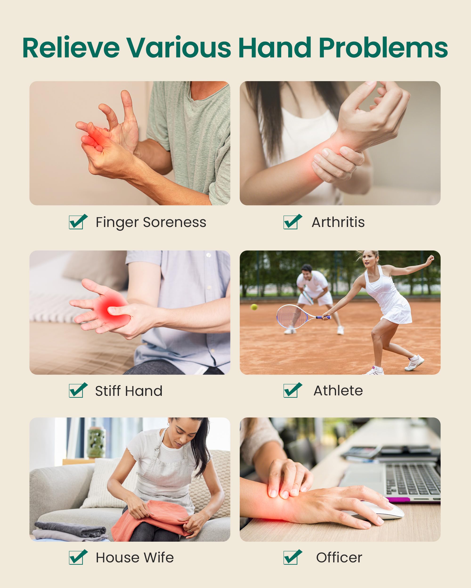 Snailax Hand Massager with Heat and Compression, Vibration, Cordless Hand Massager for Arthristis, Carpal Tunnel, Gifts for Women, Men, Mom(): Black