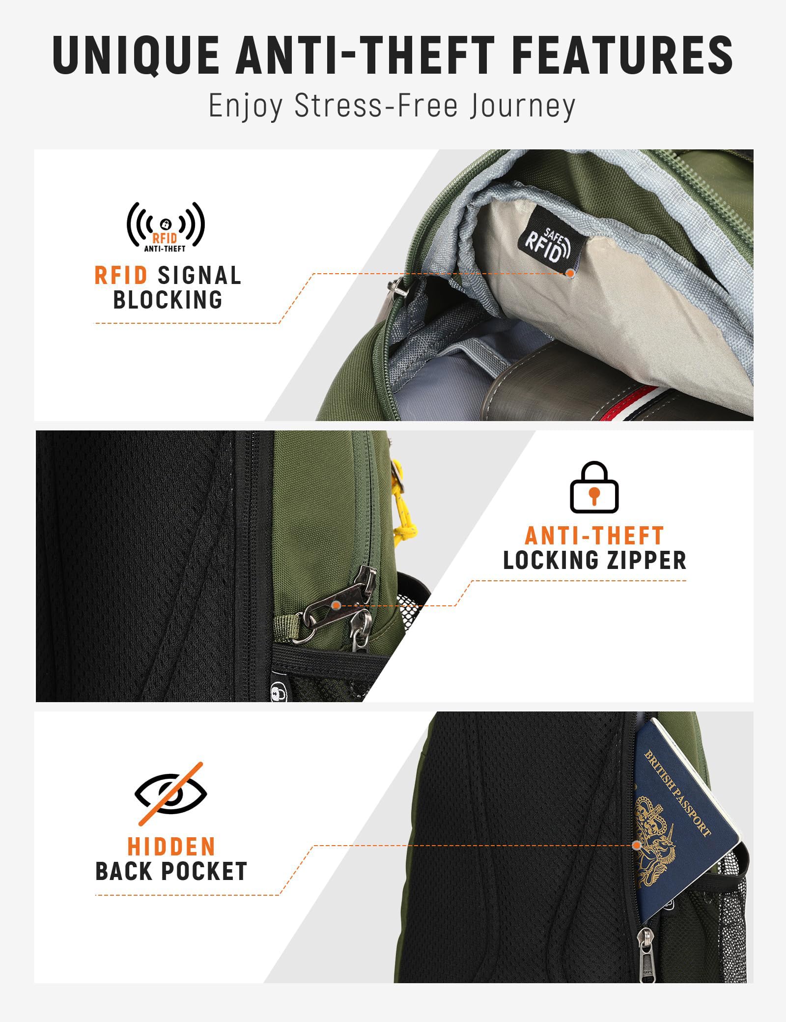 SKYSPER Sacoche Homme Bandouliere Sac bandoulière avec pochette pour téléphone portable, Sac Bandouliere pour Sport Randonnée Cyclisme Homme et Femme