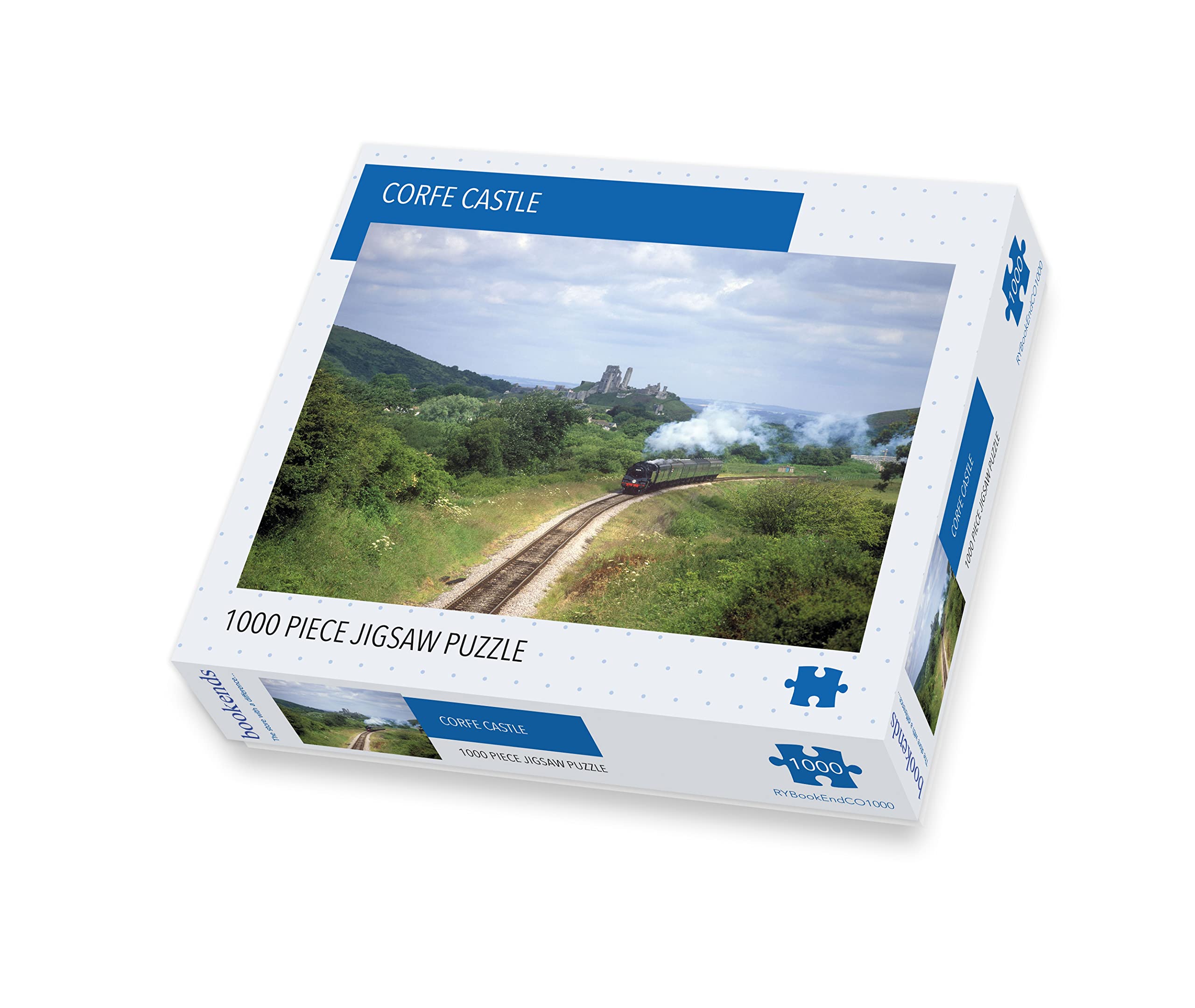 Bookends 1000 Piece Jigsaw Puzzle - Corfe Castle - Dorset (5060085102414)