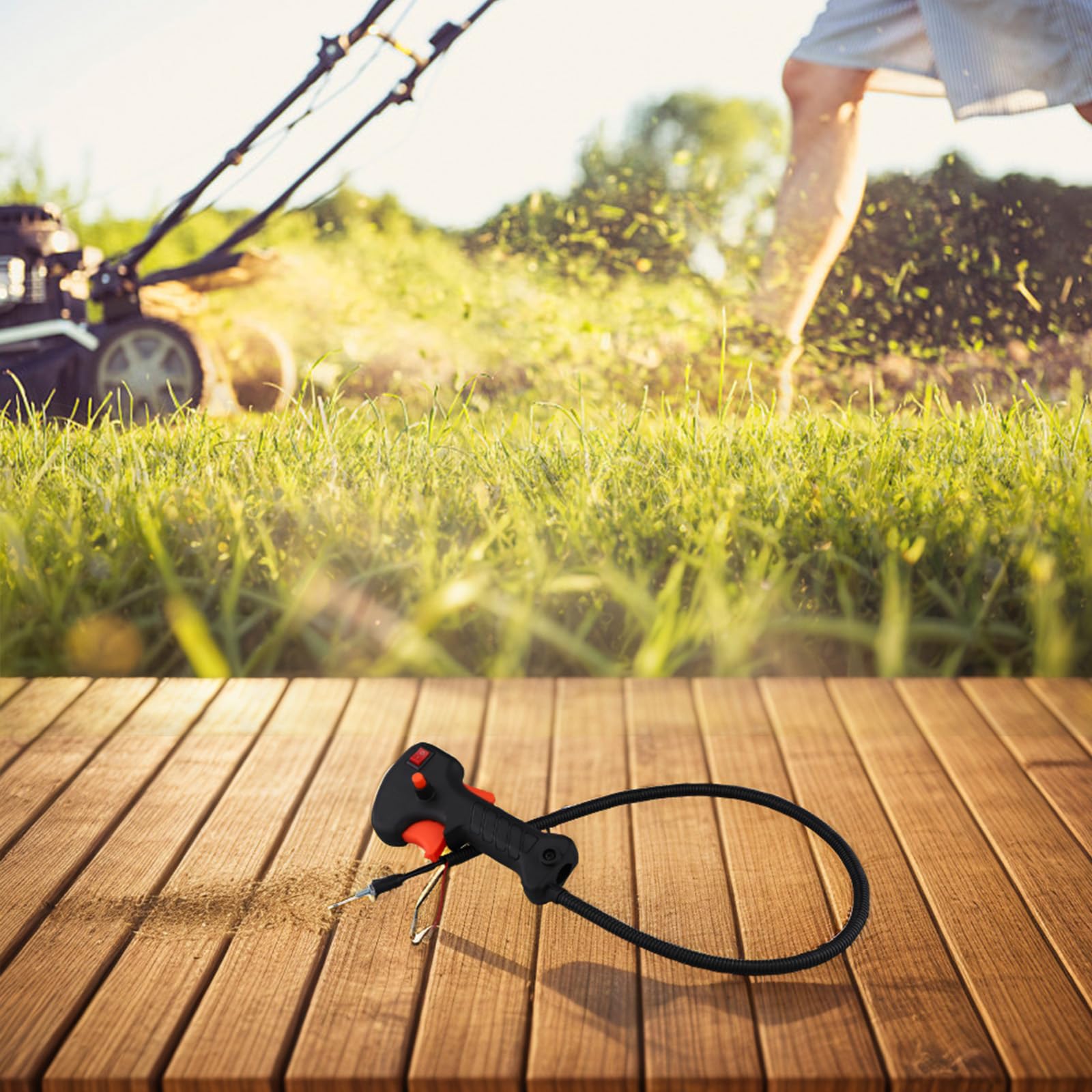 Gasgriff & Auslösekabel Für Freischneider – 80 Cm Länge, Passend Für 19-mm-Rohre – Kompatibel Mit Enchel, Gardener, Honda, Eurotec & Vielen Mehr